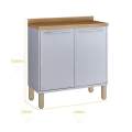Balcão Cozinha Paris 2 Portas - 80cm - Sallêto - 2.3/LD 2