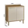 Balcão Cozinha Paris 2 Portas - 80cm - Sallêto - 2.3/LD 5