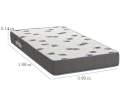 Colchão Solteiro Light D33 - 88x188x14cm - Ortobom - 3.9 - RN - 3.6 - RF- 3.5/SR 2