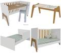 Berço Guti Retrô Americano Branco Brilho/Amêndoa 100%MDF – PEROBA MÓVEIS - 5.6/TD 2