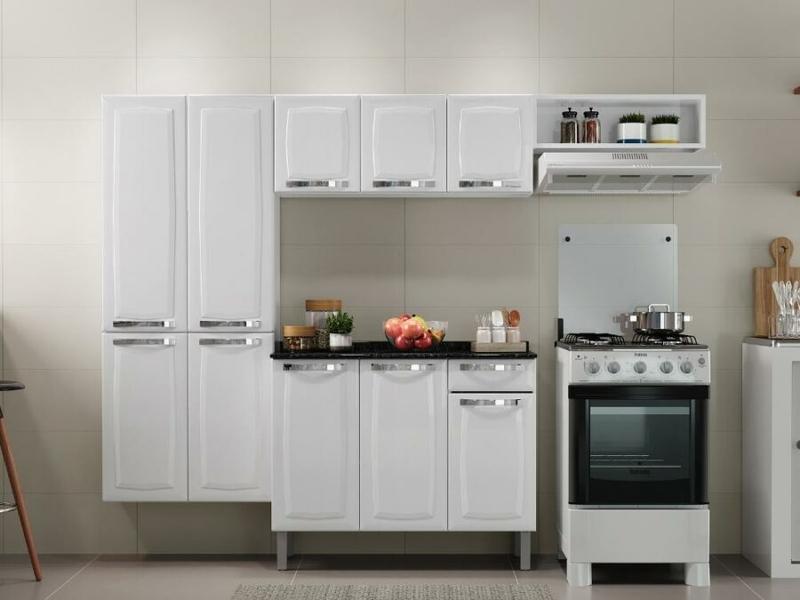 Cozinha Completa Rose 4 peças Aço - 2,45m - Itatiaia - 1.03 - LD