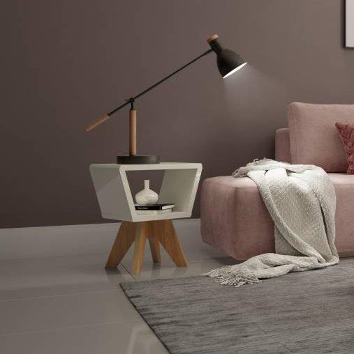 Mesa de Canto TB713 Dalla Costa 100%MDF - 102cm - 1.4/TD