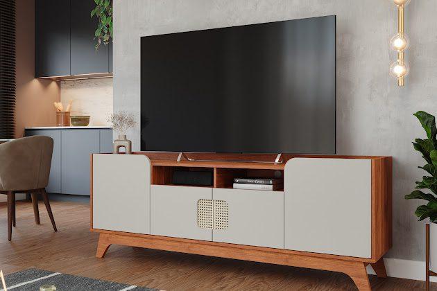 Rack Bancada Paris 1,80m - 100%MDF - Permobili - 4.4 - TRA/RF