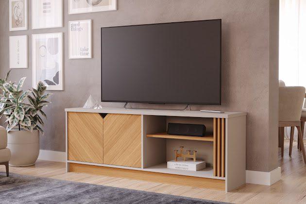 RACK BANCADA VOLPI PERMOBILI 100%MDF - 1,54M - 2.7/TRA 3.0/PR