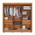 Roupeiro Guarda-Roupa Atenas 3P 4G 2,20m 100% MDF - Salleto - 1.26/SR 4