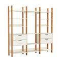 Closet 3 Torres  2,17m - TW404 Off White/Freijó – DALLA COSTA - 1.28 - TD 1