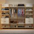 Closet 4 Torres TW406  - 2,89m - Off White/Freijó – 100% MDF -  DALLA COSTA -  1.54 - TD 1