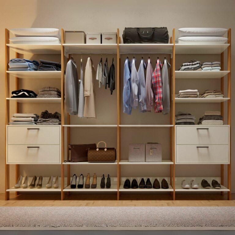 Closet 4 Torres TW406  - 2,89m - Off White/Freijó – 100% MDF -  DALLA COSTA -  1.54 - TD