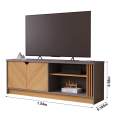 RACK BANCADA VOLPI PERMOBILI 100%MDF - 1,54M - 2.7/TRA 3.0/PR 3