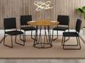 Conjunto de Mesa Napoli Tampo Circular 1,00m C/ 4 Cadeiras - 9.0 - LD 1
