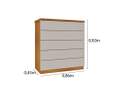 CÔMODA PREMIUM / EVEREST 5 GAVETAS - 86 cm - TCIL - 3.6/SR/TD/3.5/LD 7