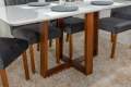 Mesa de Jantar Pedro 160×80 6 Cadeiras Lisboa Assento Veludo  Madeira Maciça - 1.73 - RF 2