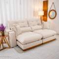 Estofado Sofá Retrátil e Reclinável Arthur/Toronto 2.50m – Pillow 28cm - 1.91/PR/2.02/TD/2.18/RF 9