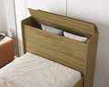 CAMA TAMIRES SOLTEIRO CABECEIRA BAÚ + AUXILIAR MILI 2 GAVETAS MDF – 106x98x220cm - VJ MÓVEIS - 5.2 - TD - 7.3 - PR 2