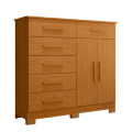 Cômoda Xangai 6 gavetas 2 Portas - 1,24m – Móveis Albatroz - 4.8 - TD - 4.5 - PR 9
