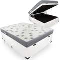 Colchão Casal Light D33 + Base Box Baú – Ortobom + Biostar 1