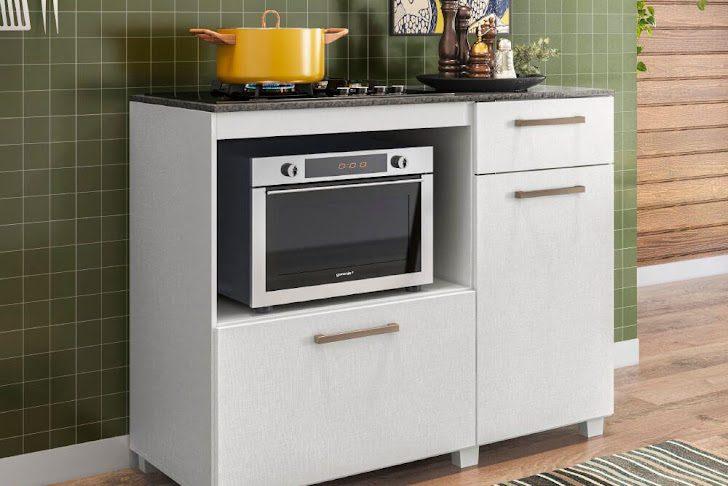 BALCAO PARA COOKTOP GOLD - 5bocas - 1,14m - abertura L 28 C 64,5HOME FIORELLO - 2.8 - RN 3.0/TRA