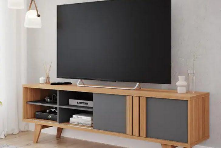 RACK PARATY P/ 70" PORTA CORRER MDF - 1,80m - PERMOBILI - 3.7 - TRA - 3.5 - PR