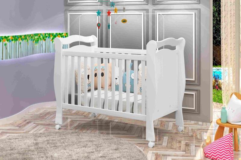 Berço Mini Cama Alvin 100% MDF - J&A Móveis - 0,79m - 4.8/SR
