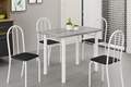 MESA SOMA TUBULAR 1.00m C/4CADEIRAS GRANITO OU ARDOSIA - 4.6/TRA 1