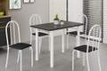 MESA SOMA TUBULAR 1.00m C/4CADEIRAS GRANITO OU ARDOSIA - 4.6/TRA 2
