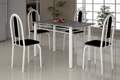 MESA SOMA TUBULAR 1.20mC/4 CADEIRAS - TAMPO GRANITO OU ARDOSIA 5.9/TRA 1