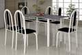 MESA SOMA TUBULAR 1.40m C/6 CADEIRAS GRANITO OU ARDOSIA - 7.2 - TRA 1