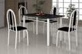 MESA SOMA TUBULAR 1.20mC/4 CADEIRAS - TAMPO GRANITO OU ARDOSIA 5.9/TRA 2