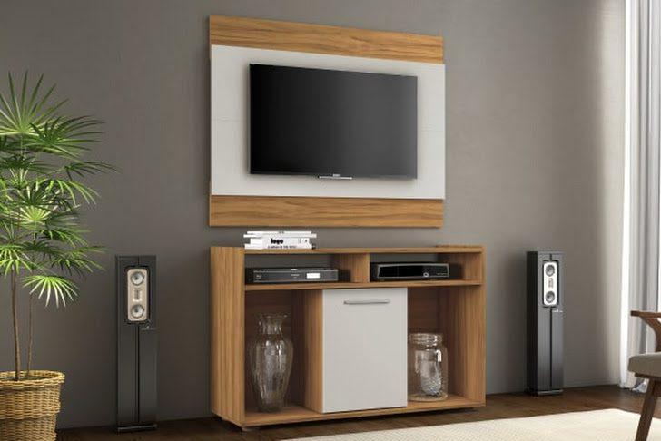 CONJUNTO RACK E PAINEL SHOW P/ 43" 1 PORTA - NOTAVEL - 106cm - 2.6/TRA/SR