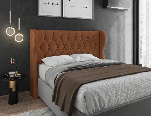 Cabeceira Casal Maldivas Veludo  – Italianflex - 5.0 - TD