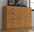 Cômoda 2 portas e 5 gavetas Atenas - 123 cm - EVIDÊNCIA MÓVEIS - 2.8 - PR 3