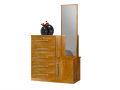 Cômoda JL 019 C/ Espelho 5 Gavetas 1 Porta  - 107cm – JL Móveis - 3.4 - TD 2