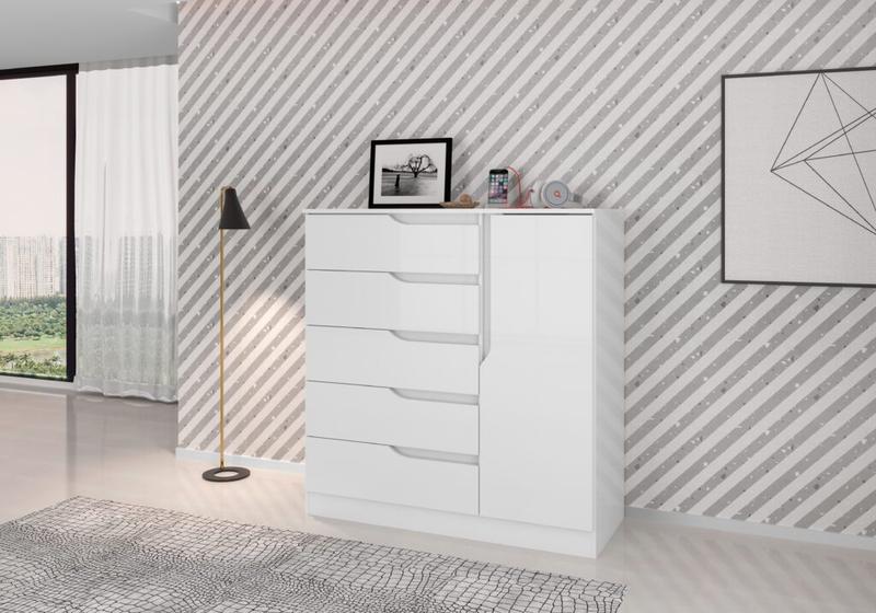 Cômoda Paris 5G 1P 109cm - ATUALLE MÓVEIS - 4.3/PR