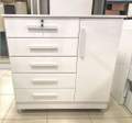 CÔMODA VITÓRIA C/ CHAVE 5 GAVETAS E SAPATEIRA 1 PORTA - 99 CM - RUD RACK - 3.0/RF/LD 4