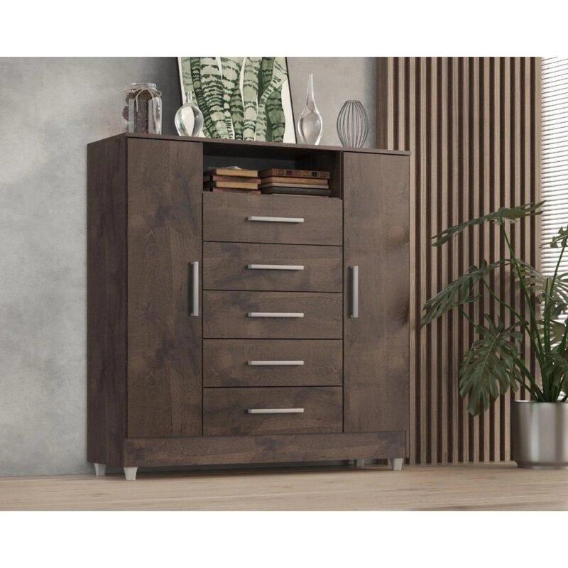 Cômoda Isabele 5G 2P - 110cm - Quarta Divisão - 4.9/SR
