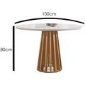 Mesa Berlim Redonda - 100cm - CEL MÓVEIS - 5.7 - PR/LD 2