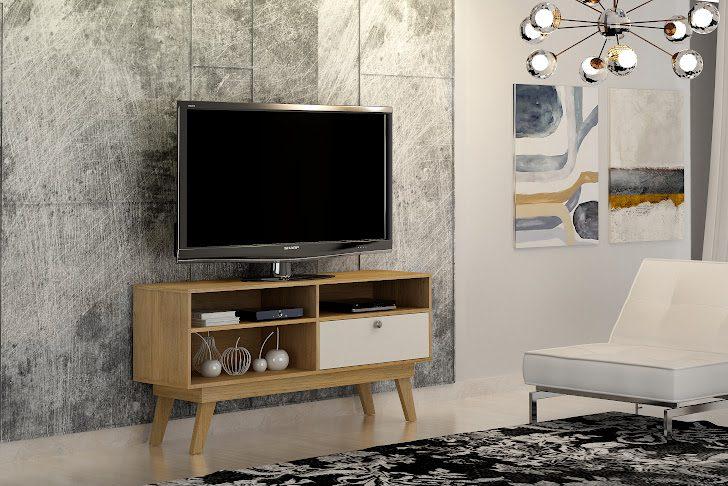 RACK HOUSTON P/ 50" 1 PORTA - 1,36m - VALDEMOVEIS - 2.2 - RN/LD - 2.1 - PR/TRA