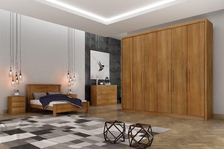 ROUPEIRO GR SANTORO 6P6G 100%MDF - 2,43m - NOVO HORIZONTE - 1.6/TRA