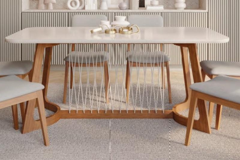 Mesa Tulipa (SEM CADEIRAS)- 1.80m - 1.38 - TRA