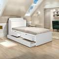 CAMA TAMIRES SOLTEIRO CABECEIRA BAÚ + AUXILIAR MILI 2 GAVETAS MDF – 106x98x220cm - VJ MÓVEIS - 5.2 - TD - 7.3 - PR 3
