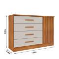 Cômoda Barcelona Montserrat 4G 1P Ripada  - 134cm -TCIL - 5.1/PR/SR/TD/5.0/RN/4.8/LD 3