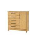 CÔMODA VITÓRIA C/ CHAVE 5 GAVETAS E SAPATEIRA 1 PORTA - 99 CM - RUD RACK - 3.0/RF/LD 5