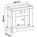 Carrinho Bar Rose - artely - 0.80m - 2.0/TD 2.1/SR 4