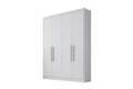 ROUPEIRO GUARDA ROUPA MODERNI PLUS/RIZON 4 PORTAS 3 GAVETAS S/ESPELHO NOVO HORIZONTE 100% MDF - 164,6cm - 1.07/TRA/1.05/RN/RF 1