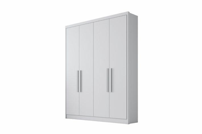 ROUPEIRO GUARDA ROUPA MODERNI PLUS/RIZON 4 PORTAS 3 GAVETAS S/ESPELHO NOVO HORIZONTE 100% MDF - 164,6cm - 1.07/TRA/1.05/RN/RF