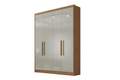 ROUPEIRO GUARDA ROUPA MODERNI PLUS/RIZON 4 PORTAS 3 GAVETAS S/ESPELHO NOVO HORIZONTE 100% MDF - 164,6cm - 1.07/TRA/1.05/RN/RF 3