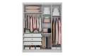 ROUPEIRO GUARDA ROUPA MODERNI PLUS/RIZON 4 PORTAS 3 GAVETAS S/ESPELHO NOVO HORIZONTE 100% MDF - 164,6cm - 1.07/TRA/1.05/RN/RF 5