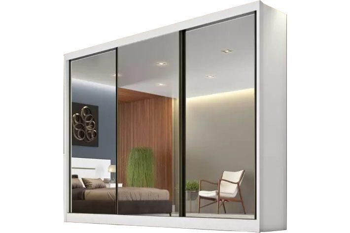 ROUPEIRO GR SOLLO 3P ESPELHADAS 8G NOVO HORIZONTE 100%MDF - 273,6cm - 2.3/RN/PR