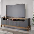BANCADA MOEMA P/ 70" MDF 4 PORTAS - 185cm - PERMOBILI - 3.9 - TRA - 3.8 - PR 4.0/RF 3