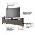 BANCADA MOEMA P/ 70" MDF 4 PORTAS - 185cm - PERMOBILI - 3.9 - TRA - 3.8 - PR 4.0/RF 6